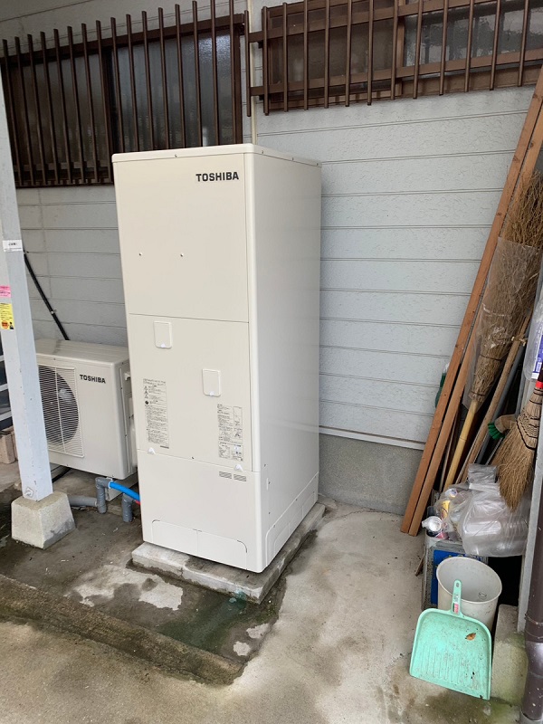 宮崎県都城市のO様より、エコキュートから異音がするとご相談くださいました。(エコキュート交換)