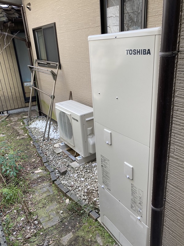愛知県豊橋市・T様 エコキュートからエコキュートへ交換 (2)
