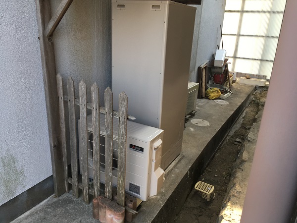 宮崎県宮崎市・O様邸　電気温水器からエコキュートへ交換 (1)