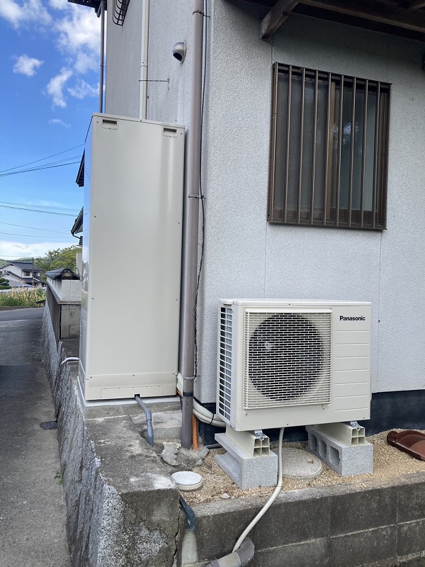 栃木県さくら市・Y様　水漏れしたエコキュートのお買い換え (1)