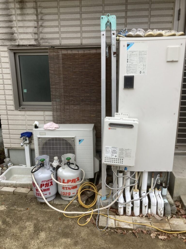 広島県福山市 M様 仮設給湯器