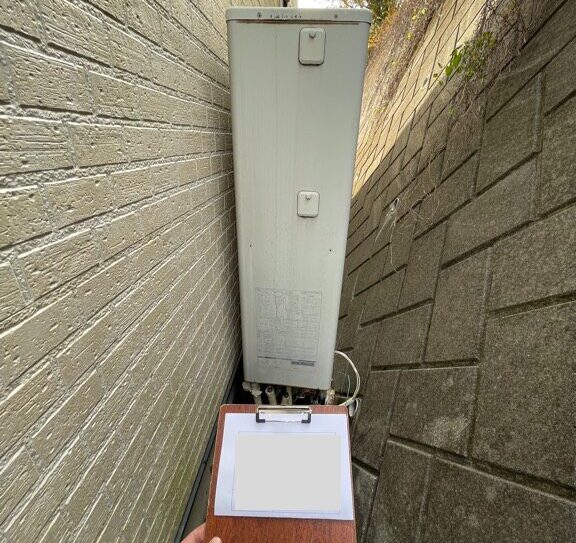 交換前の給湯機本体