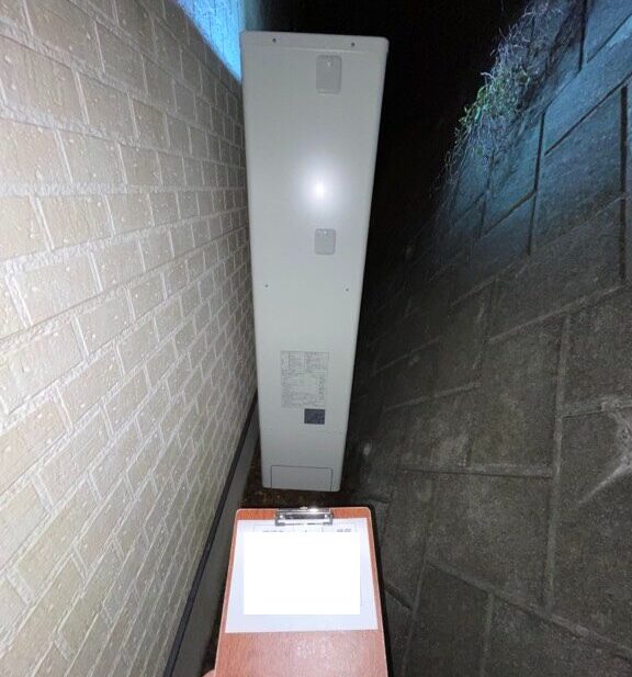 新しく設置した高効率給湯器