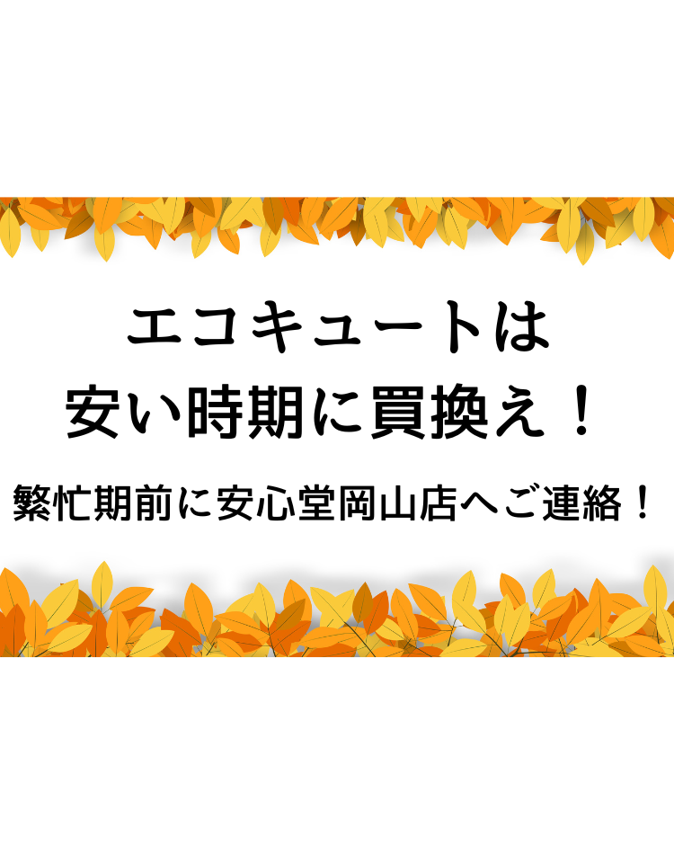 エコキュート　安い時期　安心堂